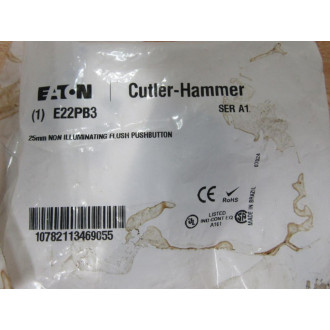 Cutler Hammer E22PB3 Eaton Non-Illum. Pushbutton (Pack of 2)