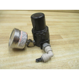 Bimba MSR200-08 MFD Mini Regulator MSR20008 W Gauge & Fitting - Used