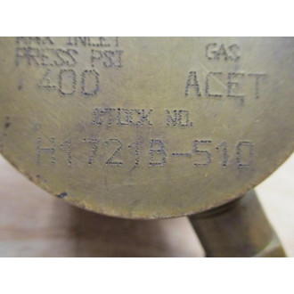 Smith H1721B-510 Acetylene Regulator H1721B510 - Used