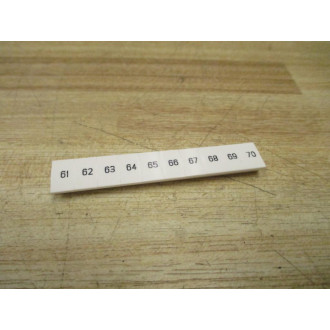 Eaton XBMZB6H61 Terminal Marker Tag XBMZB6H61 (Pack of 10)
