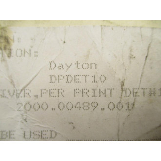 Dayton DPDET10 Receiver DET.10 - New No Box