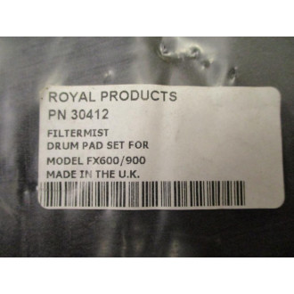 Royal Products 30412 FilterMist Drum Pad Set - New No Box