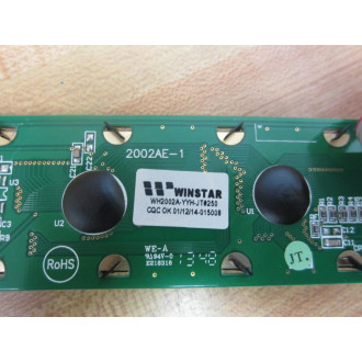 Winstar WH2002A-YYH-JT LCD Display Module 2002AE-1 WH2002A - Used