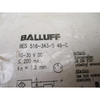 Balluff BES 516-343-S 49C Inductive Sensor 554500