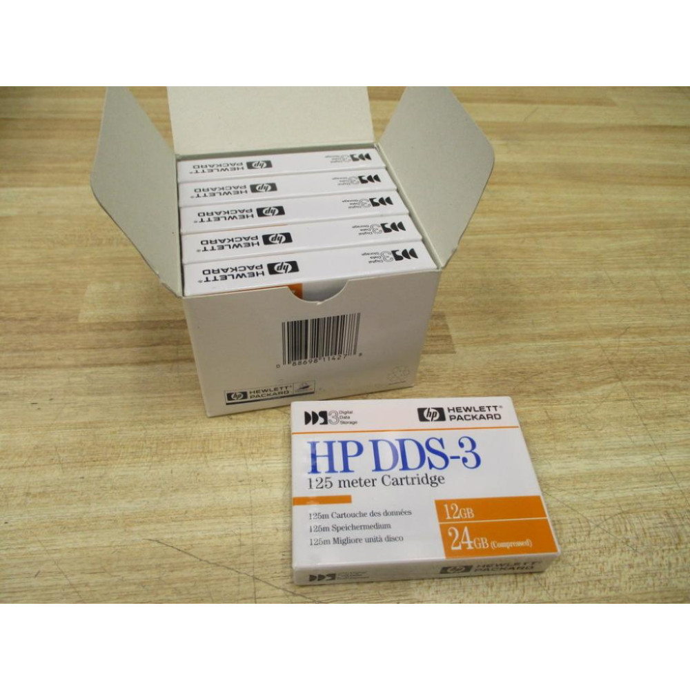 Hewlett Packard HP DDS-3 125 Meter Cartridge HPDDS3 (Pack of 6)