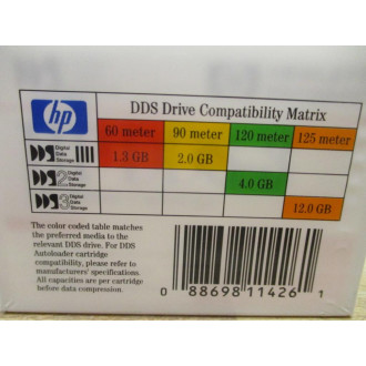 HP HP DDS-3 125 Meter Cartridge HPDDS3 (Pack of 6)