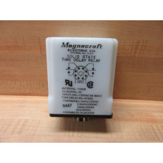 Magnecraft 211ACPVX-22 Solid State Time Delay Relay - Used