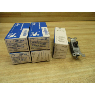 Leviton 1451-2SP Grounding Switch 14512SP (Pack of 5)
