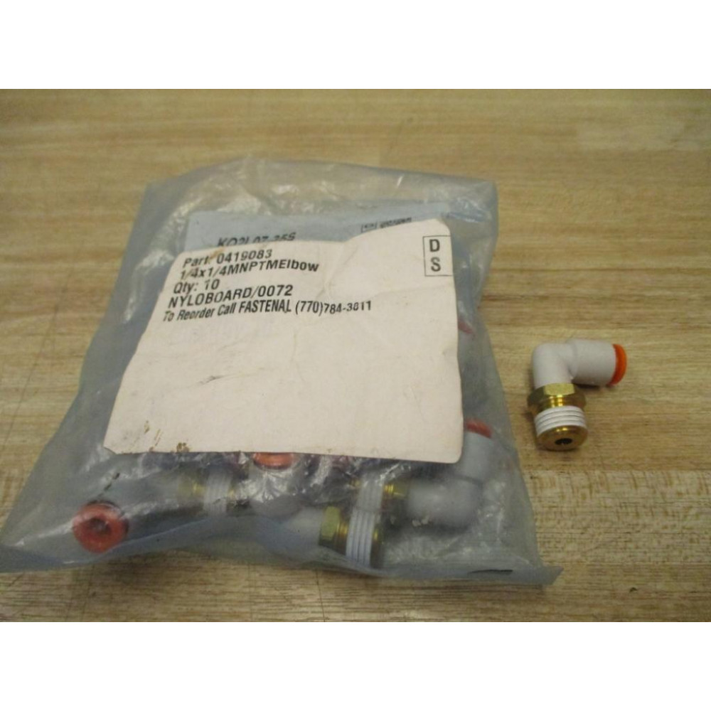 SMC KQ2L07-35S Male Elbow KQ2L0735S (Pack of 10)