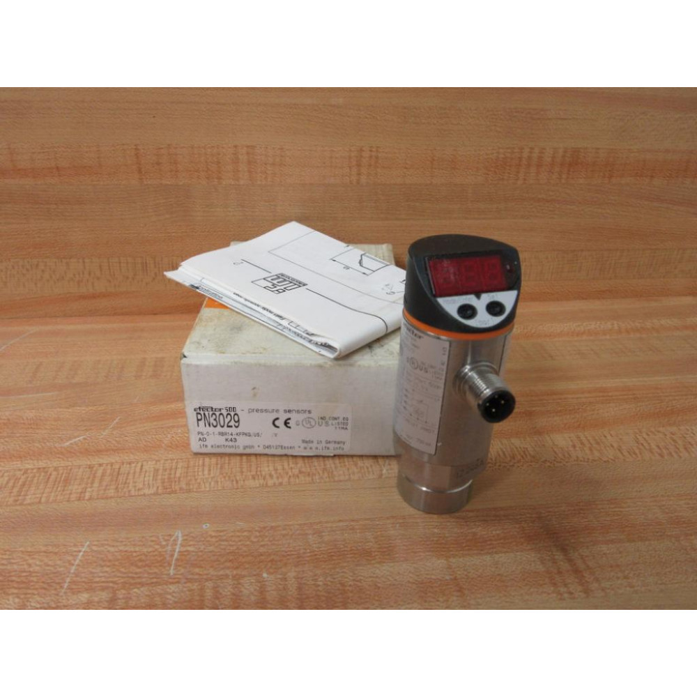 IFM Efector PN-0-1-RBR14-KFPKGUS V Pressure Sensor PN3029