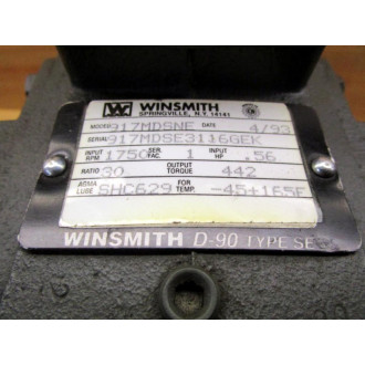 Winsmith 917MDSNE Speed Reducer 917 - New No Box