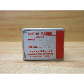 Consolidated Engineering LR-1 Control Module LR1 - Used