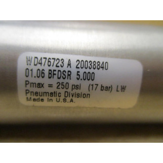 Parker 01.06 BFDSR 5.000 Parker Cylinder 0106BFDSR5000 - New No Box
