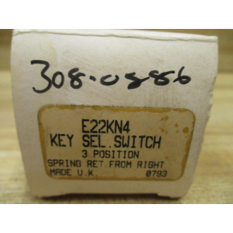 Cutler HammerEaton E22KN4 Key Operated Selector Switch