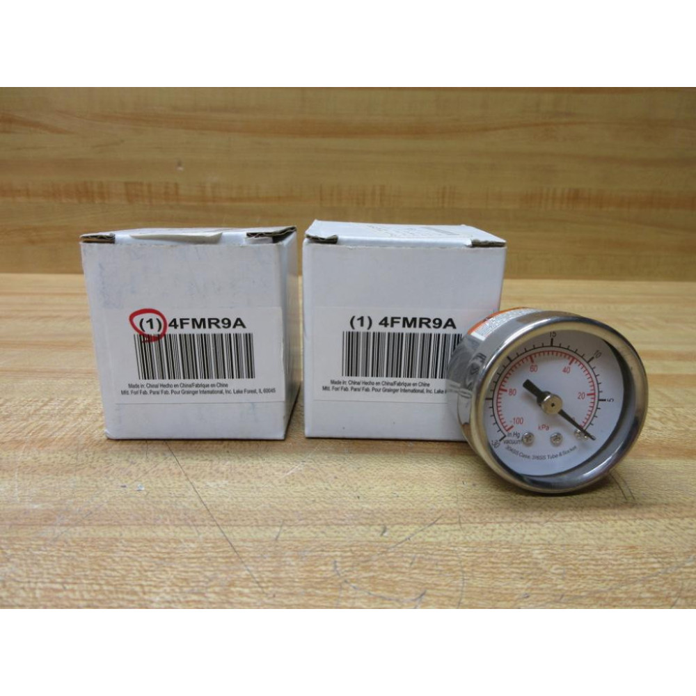 Grainger 4FMR9A Pressure Gauge (Pack of 2)