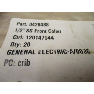General Electrial 0426488 Front Collet (Pack of 20)