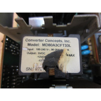 Converter Concepts 2501-0226-10 Power Supply MD80A3CFT33L Non-Refundable - Parts Only