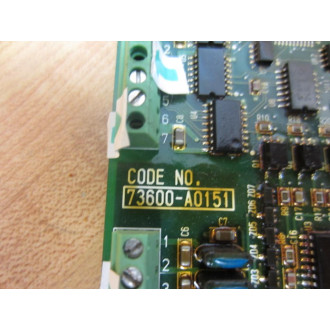 Yaskawa PG-X2 PG Speed Control Card 73600-A0151 Non-Refundable - Parts Only