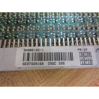 ABB 3HAB6182-1 DSQC 335 Board 3BSC980008R64 Non-Refundable - Parts Only