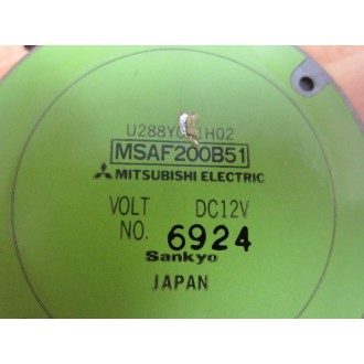 Mitsubishi MSAF200B51 12VDC ActuatorStepper U288Y031H02 - Used