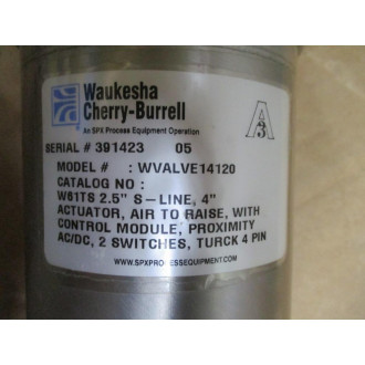Waukesha Cherry-Burrell WVALVE14120 Valve W61TS - New No Box