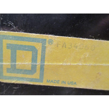 Square D FA 34060 60 AMP Circuit Breaker FA34060 - Used