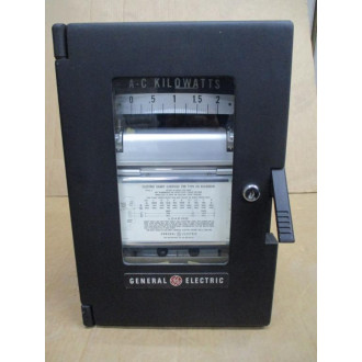 General Electric 8CH2HBA10 Recording A-C Wattmeter GE - New No Box