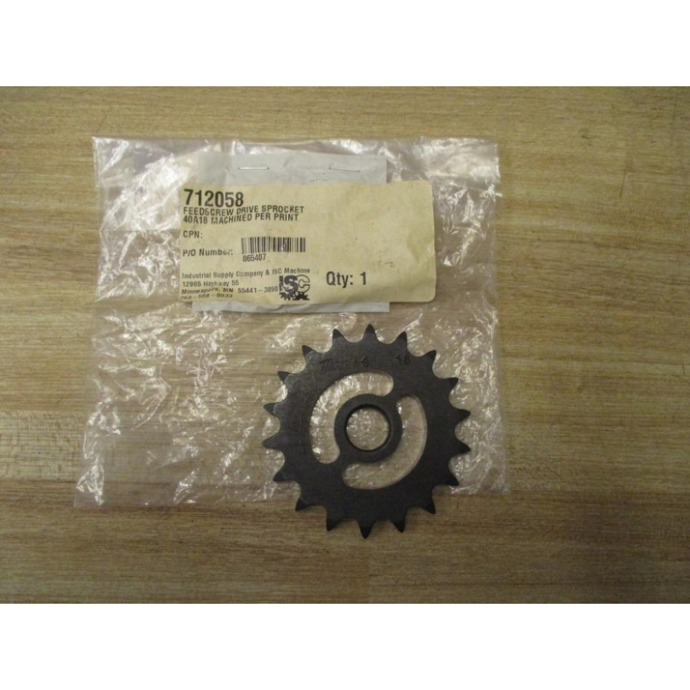 ISCMartin 712058 Feed Screw Drive Sprocket 40A18