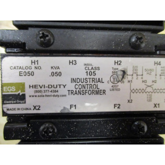 Emerson Sola E050 Industrial Control Transformer Missing Screw - New No Box