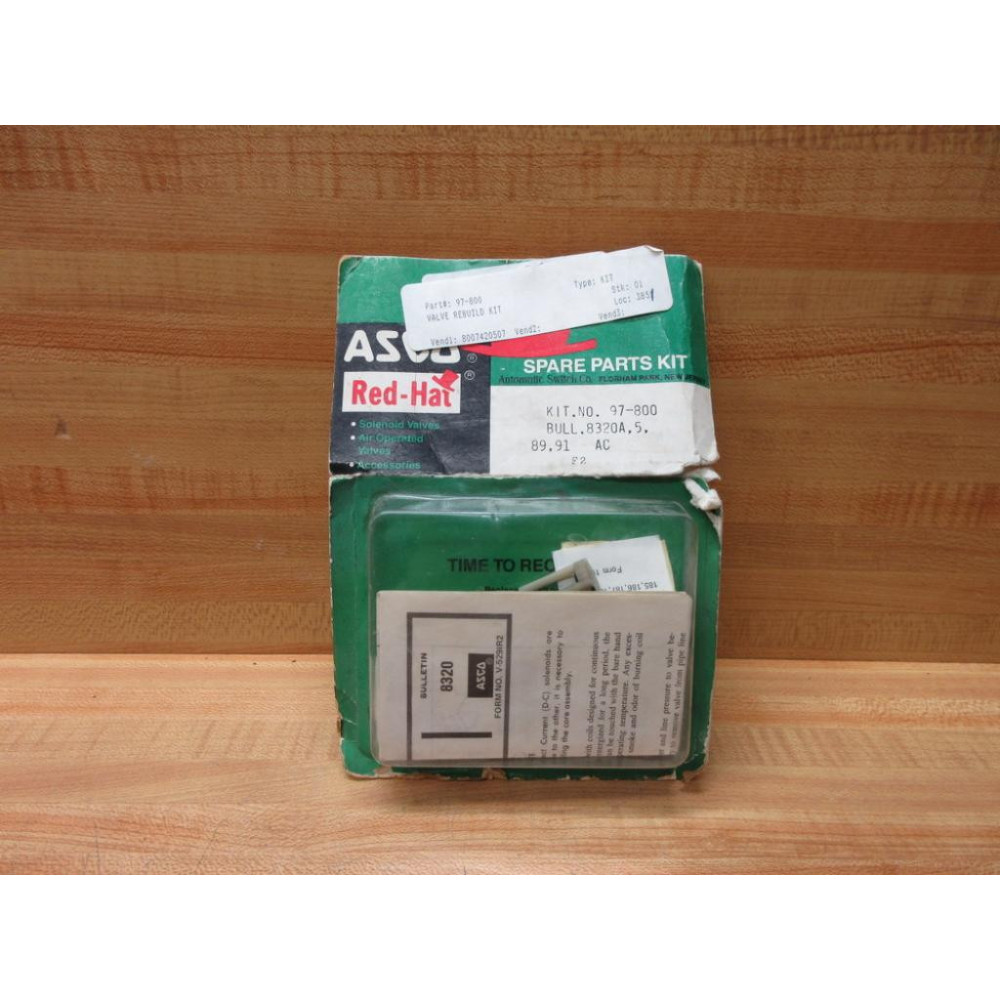 Asco 97-800 Red-Hat Valve Rebuild Kit 8320