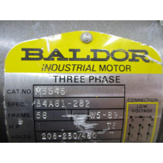 Baldor B4A61-282 Industrial Motor M3545 - Used