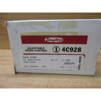 Dayton 4C928 Adjustable Speed Control