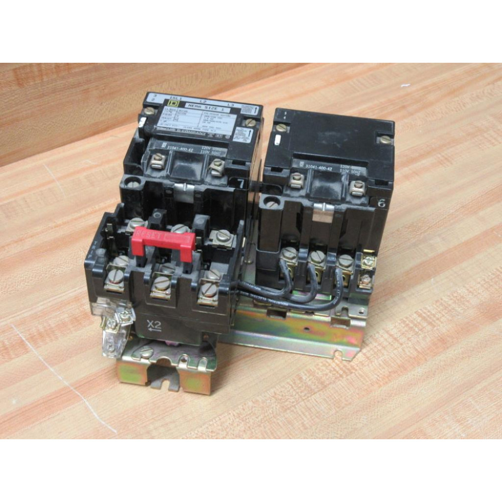 Square D 8736SCO8S Starter 8736-SC08S WReset Button - Used