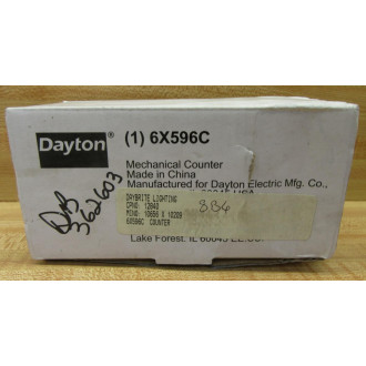 Dayton 6X596C Mechanical Counter