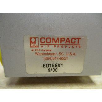 Compact Air Products SD158X1 Pneumatic Compact Cylinder - New No Box