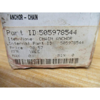 Yale 505978544 Chain Anchor
