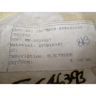 15279669-808632008 Electrode ZFUR46393 - New No Box