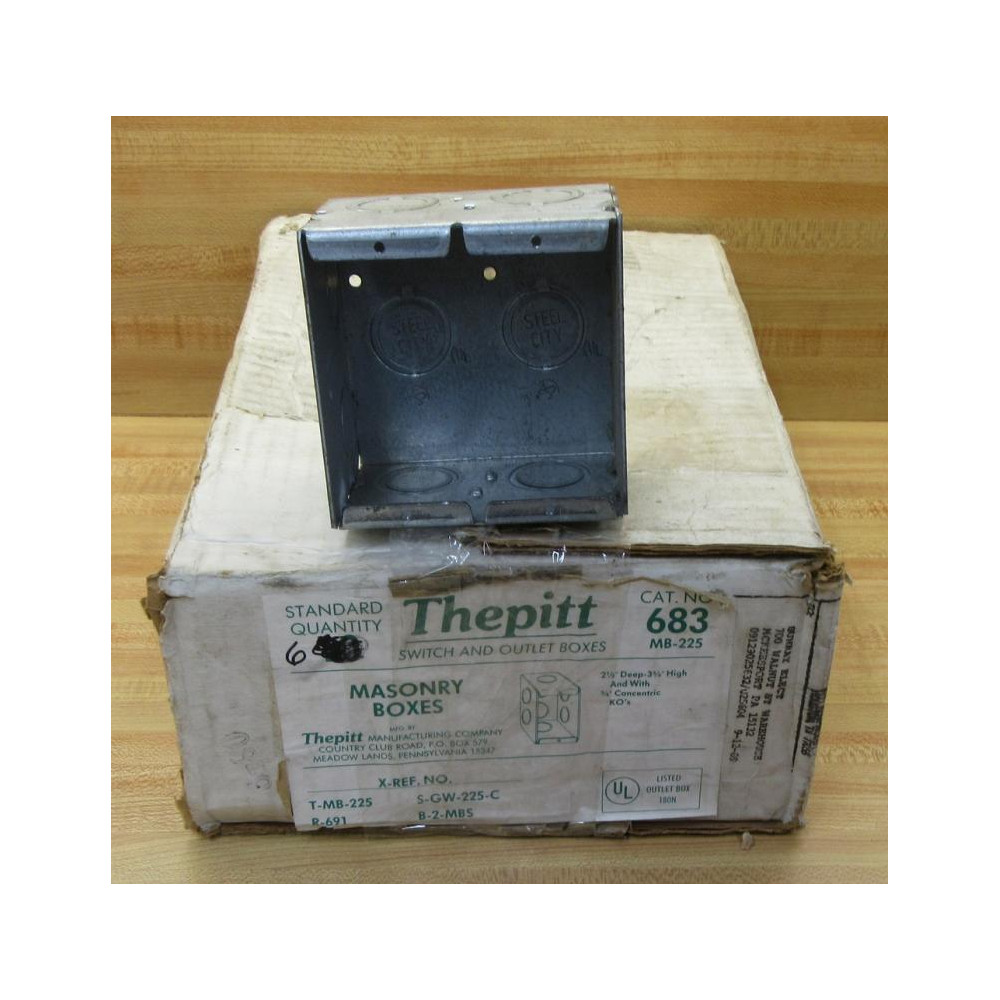 Thepitt 683 Masonry Boxes (Pack of 6)