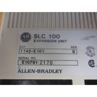 Allen Bradley 1745-E101 SLC 100 Expansion Unit 1745E101 Ser.B wTrm Guards - Used