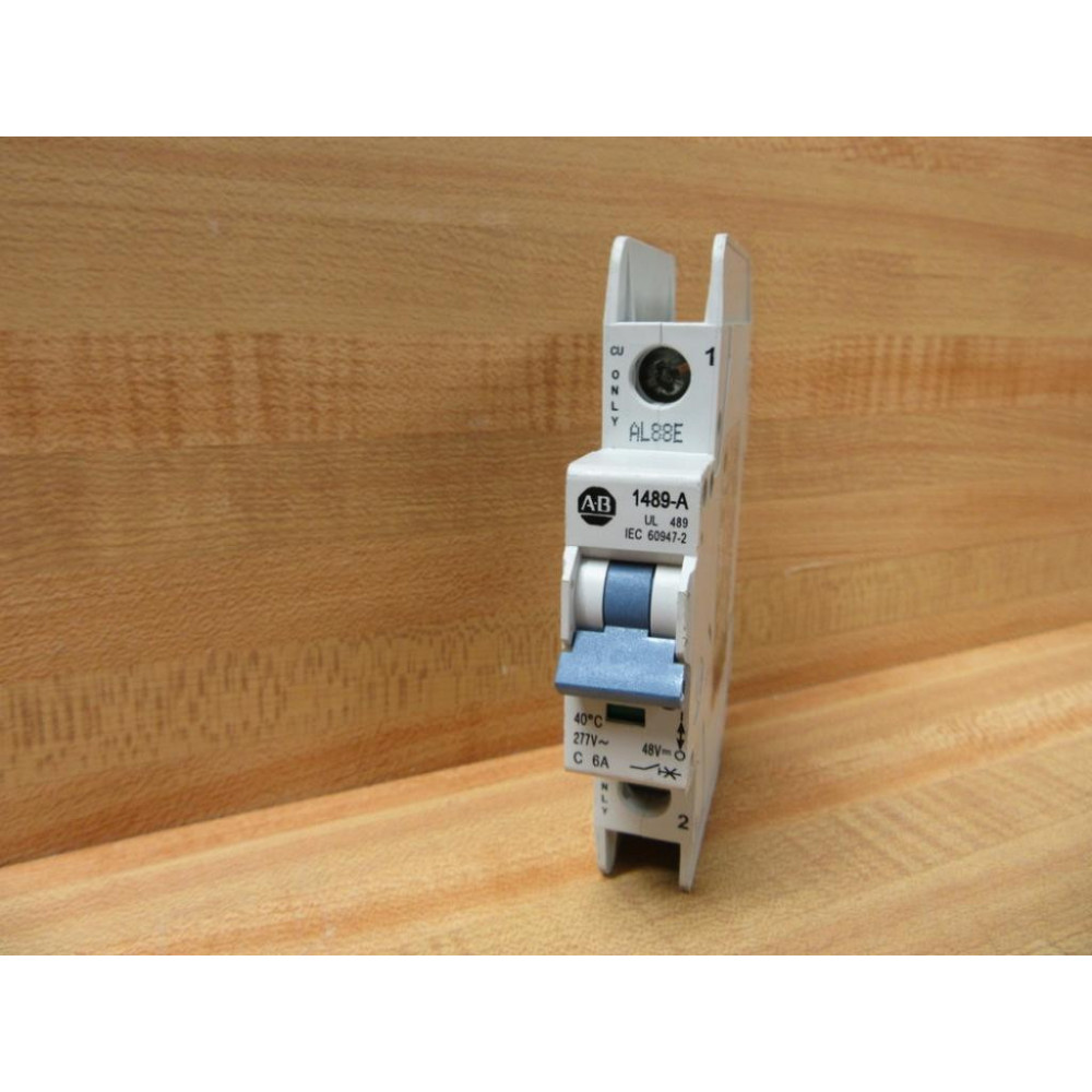 Allen Bradley 1489-A1C060 Circuit Breaker 1P 6A 1489A1C060 Series A - Used Allen Bradley 1489-A1C060 Circuit Breaker 1P 6A 1489A1C060 Series A - Used