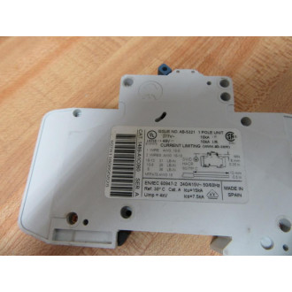 Allen Bradley 1489-A1C060 Circuit Breaker 1P 6A 1489A1C060 Series A - Used