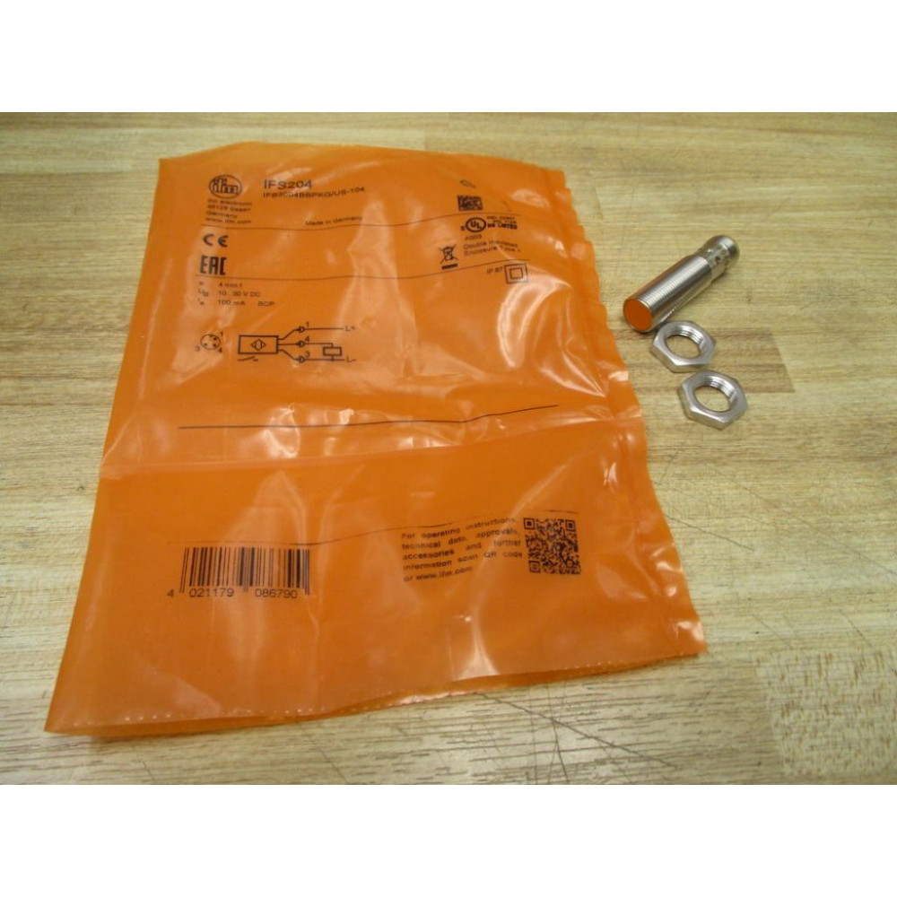 IFM Efector IFB3004BBPKGMUS-104-DPS Inductive Sensor IFS204 IFM Efector IFB3004BBPKGMUS-104-DPS Inductive Sensor IFS204