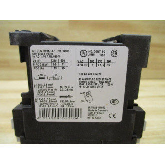 Siemens 3RT1526-1BG40 Sirius Contactor 3RT15261BG40 - Used