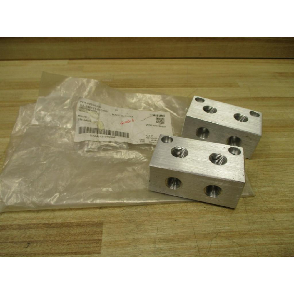 Misumi BMUAN2-22 Manifold Block BMUAN222 (Pack of 2)