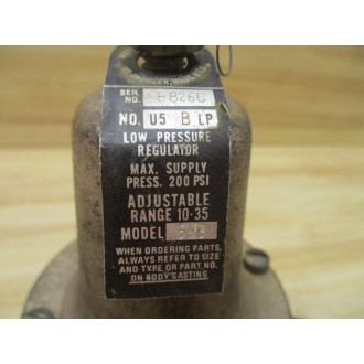 Watts Regulator 5M3 Low Pressure Regulator U5 BLP - Used