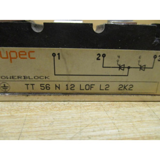 Eupec TT 56 N 12 LOF L2 2K2 Powerblock Thyristor Module - Used