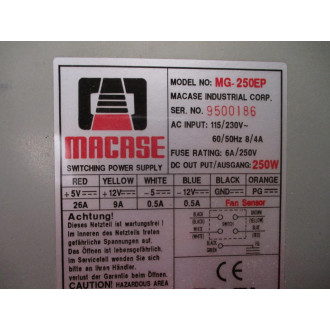 Macase MG-250EP Switching Power Supply MG250EP - Used