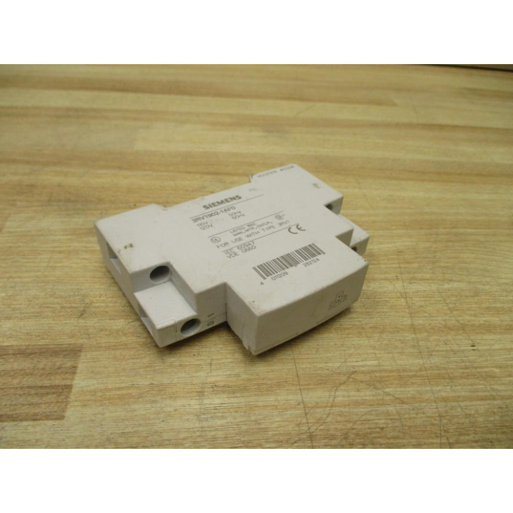 Siemens 3RV1902-1AF0 Undervoltage Release Module 3RV19021AF0 - Used Siemens 3RV1902-1AF0 Undervoltage Release Module 3RV19021AF0 - Used