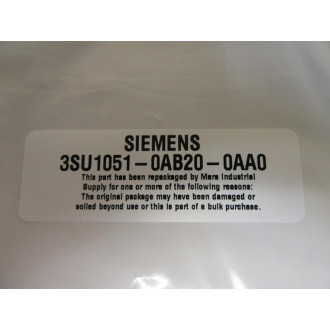 Siemens 3SU1051-0AB20-0AA0 Push Button Switch