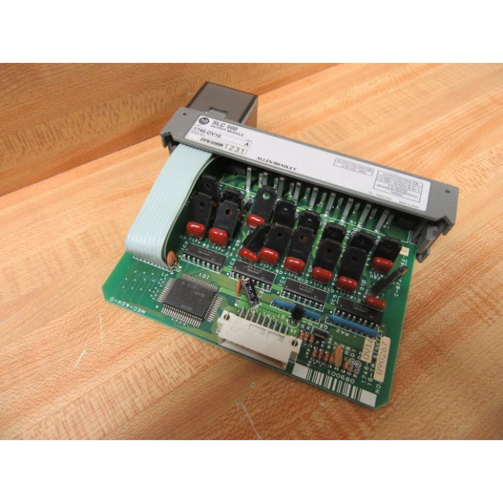 Allen Bradley 1746-OV16 Output Module 1746-0V16 Series A WO Cover - Used Allen Bradley 1746-OV16 Output Module 1746-0V16 Series A WO Cover - Used